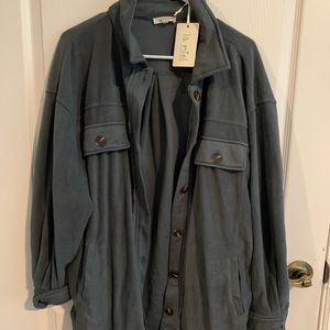 Blushing Brunette Boutique Shacket